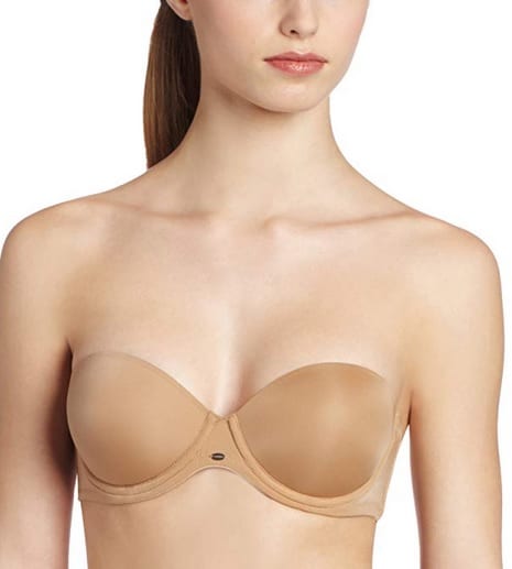 Calvin Klein Push-up Strapless Bra in Natural